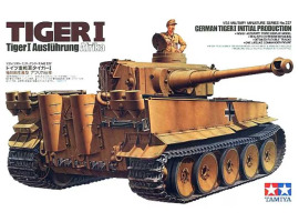 Збірна модель 1/35 Німецький танк Tiger I (раннє виробництво) Tamiya 35227 Збірна модель 1/35 Німецький танк Tiger I (раннє виробництво) Tamiya 35227