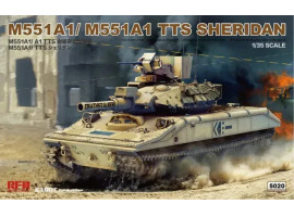 Збірна модель 1/35 Американський легкий танк M551A1/ M551A1 TTS Sheridan RFM RM-5020 Збірна модель 1/35 Американський легкий танк M551A1/ M551A1 TTS Sheridan RFM RM-5020