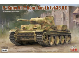 Збірна модель 1/35 Німецький важкий танк PZ.KPFW.VI AUSF.B (VK36.01) з робочими траками RFM RM-5036 Збірна модель 1/35 Німецький важкий танк PZ.KPFW.VI AUSF.B (VK36.01) з робочими траками RFM RM-5036