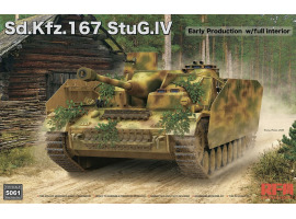 Збірна модель 1/35 Німецька штурмова гармата Sd.Kfz.167 StuG.IV Early Production з повним інтер’єром RFM RM-5061 Збірна модель 1/35 Німецька штурмова гармата Sd.Kfz.167 StuG.IV Early Production з повним інтер’єром RFM RM-5061