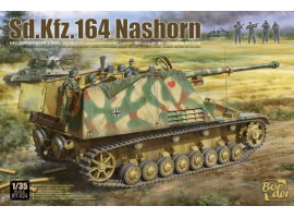 Збірна модель 1/35 САУ Sd.Kfz.164 Nashorn Рання/Командна версія з 4 фігурками Border Model BT-024 Збірна модель 1/35 САУ Sd.Kfz.164 Nashorn Рання/Командна версія з 4 фігурками Border Model BT-024