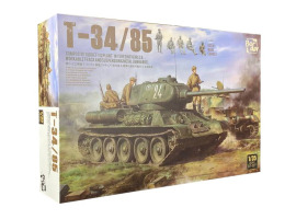 Сборная модель 1/35 Советский танк Т-34-85 с 5 фигурками из смолы Border Model BT-027 Сборная модель 1/35 Советский танк Т-34-85 с 5 фигурками из смолы Border Model BT-027