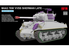 Збірна модель 1/35 Американський танк M4A3 76W VVSS Sherman Late Standard Version RFM RM-5132 Збірна модель 1/35 Американський танк M4A3 76W VVSS Sherman Late Standard Version RFM RM-5132