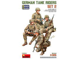 Збірна модель 1/35 Фігури Набір німецьких танкістів набір №2 (смоляні голови) MiniArt 53024 Збірна модель 1/35 Фігури Набір німецьких танкістів набір №2 (смоляні голови) MiniArt 53024