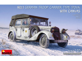 Збірна модель 1/35 Німецький бронеавтомобіль Kfz.1 типу 170VK з тентом MiniArt 53003 Збірна модель 1/35 Німецький бронеавтомобіль Kfz.1 типу 170VK з тентом MiniArt 53003