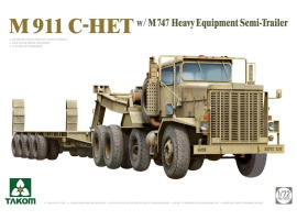 Збірна модель 1/72 M911 C-HET з напівпричепом для важкого обладнання M747 Takom 5024 Збірна модель 1/72 M911 C-HET з напівпричепом для важкого обладнання M747 Takom 5024