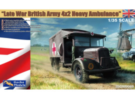 Збірна модель 1/35 Британський важкий армійський санітарний автомобіль (колісна формула 4×2) пізнього періоду війни Gecko Models 35GM0069 Збірна модель 1/35 Британський важкий армійський санітарний автомобіль (колісна формула 4×2) пізнього періоду війни Gecko Models 35GM0069