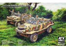 Збірна модель 1/35 Німецький автомобіль-амфібія Schwimmwagen Type 128 AFV Club 35228 Збірна модель 1/35 Німецький автомобіль-амфібія Schwimmwagen Type 128 AFV Club 35228