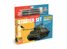 Збірна модель 1/56 Танк Sherman M4A3E8 Fury - Стартовий набір - просте фарбування Italeri 75001 Збірна модель 1/56 Танк Sherman M4A3E8 Fury - Стартовий набір - просте фарбування Italeri 75001