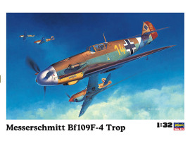 Збірна модель 1/32 Німецький винищувач Messerschmitt Bf109F-4 Trop Hasegawa 08881 Збірна модель 1/32 Німецький винищувач Messerschmitt Bf109F-4 Trop Hasegawa 08881