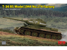 Збірна модель 1/35 Танк Т-34/85 модель 1944 р. №174 RFM RM-5040 Збірна модель 1/35 Танк Т-34/85 модель 1944 р. №174 RFM RM-5040