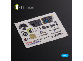 BF 109-F2/F4 декаль інтер'єр для комплекту Fine Molds 1/72 KELIK K72123 BF 109-F2/F4 декаль інтер'єр для комплекту Fine Molds 1/72 KELIK K72123