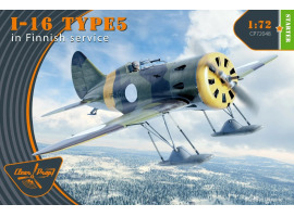 Збірна модель 1/72 Літак І-16 Тип 5 на службі у Фінляндії Clear Prop 72048 Збірна модель 1/72 Літак І-16 Тип 5 на службі у Фінляндії Clear Prop 72048