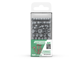 Набір 1/35 Лісові гриби - Елементи основи (3D-друк / 62 шт.) AK-Interactive AKBIT0005 Набір 1/35 Лісові гриби - Елементи основи (3D-друк / 62 шт.) AK-Interactive AKBIT0005