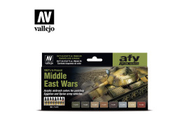 Набір акрилових фарб Війни на Близькому Сході (з 1967 р. по сьогодні) (Middle East Wars (1967's to Present)) 8 шт Набір акрилових фарб Війни на Близькому Сході (з 1967 р. по сьогодні) (Middle East Wars (1967's to Present)) 8 шт