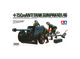 Збірна модель 1/35 Протитанкова гармата 75-ММ PAK40 Tamiya 35047 Збірна модель 1/35 Протитанкова гармата 75-ММ PAK40 Tamiya 35047