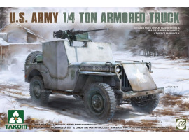 Збірна модель 1/35 Броньована вантажівка армії США вантажопідйомністю 1/4 тонни Takom 2131 Збірна модель 1/35 Броньована вантажівка армії США вантажопідйомністю 1/4 тонни Takom 2131