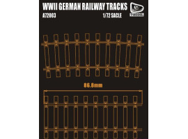 Scale model 1/72 German Railway Tracks 4 Sections, 35 cm) T-Model A72003 Scale model 1/72 German Railway Tracks 4 Sections, 35 cm) T-Model A72003