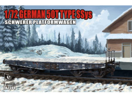 German heavy platform wagon 1/72 type SSyms with a load capacity of 50 tons T-Model TK7304 German heavy platform wagon 1/72 type SSyms with a load capacity of 50 tons T-Model TK7304