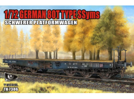 German heavy platform wagon 1/72 type SSyms with a load capacity of 80 tons T-Model TK7306 German heavy platform wagon 1/72 type SSyms with a load capacity of 80 tons T-Model TK7306