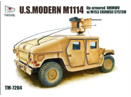 Scale model 1/72 U.S. Armored Vehicle MMWV M1114 with M153 CROWS II T-Model M7204 Scale model 1/72 U.S. Armored Vehicle MMWV M1114 with M153 CROWS II T-Model M7204