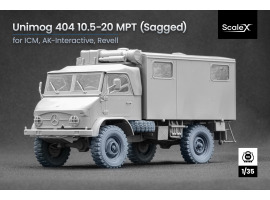 Набір коліс (з деформацією) для Унімог 404 10.5-20 MPT від Revell, AK-Interactive, ICM ScaleX WM-35022W Набір коліс (з деформацією) для Унімог 404 10.5-20 MPT від Revell, AK-Interactive, ICM ScaleX WM-35022W