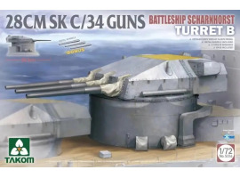 Збірна модель 1/72 Зброя Лінкор ШАРНХОРСТ Turret B 28 CM SK C/34 Takom 5016 Збірна модель 1/72 Зброя Лінкор ШАРНХОРСТ Turret B 28 CM SK C/34 Takom 5016