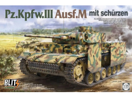 Збірна модель 1/35 Танк Pz.Kpfw.III Ausf.M mit Schürzen Takom 8002 Збірна модель 1/35 Танк Pz.Kpfw.III Ausf.M mit Schürzen Takom 8002
