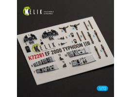Eurofighter Typhoon EF-2000 декаль інтер'єр для комплекту Italeri 1/72 KELIK K72281 Eurofighter Typhoon EF-2000 декаль інтер'єр для комплекту Italeri 1/72 KELIK K72281