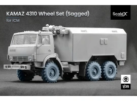 Набір коліс (з деформацією) для КамАЗ 4310 від ICM ScaleX WM-35008W Набір коліс (з деформацією) для КамАЗ 4310 від ICM ScaleX WM-35008W