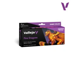 Набір акрилових фарб Game Color Полум'яні Дракони (Game Color Fire Dragons) 8 шт VAL 72196 Набір акрилових фарб Game Color Полум'яні Дракони (Game Color Fire Dragons) 8 шт VAL 72196