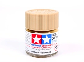 Акриловая краска на спиртовой основе Матовый Пустынный Желтый 10мл Тамия XF-59 Акриловая краска на спиртовой основе Матовый Пустынный Желтый 10мл Тамия XF-59