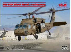 Збірна модель 1/48 Вертоліт UH-60A Чорний Яструб з екіпажем ICM 48364 Збірна модель 1/48 Вертоліт UH-60A Чорний Яструб з екіпажем ICM 48364