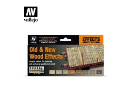 Набір акрилових фарб Ефекти старого та нового дерева 8шт (Old & New Wood Effects 8 pcs) Vallejo VAL 71187 Набір акрилових фарб Ефекти старого та нового дерева 8шт (Old & New Wood Effects 8 pcs) Vallejo VAL 71187