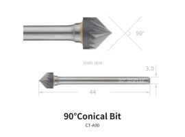 Конічне свердло 90 градусів DSPIAE CT-A90 Конічне свердло 90 градусів DSPIAE CT-A90