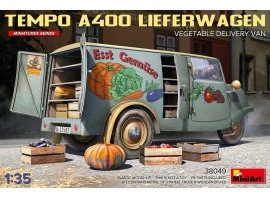 Сборная модель 1/35 Фургон Tempo A400 для доставки овощей Miniart 38049 Сборная модель 1/35 Фургон Tempo A400 для доставки овощей Miniart 38049