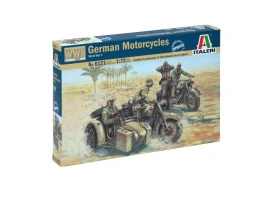 Збірна модель 1/72 Німецькі мотоцикли Italeri 6121 Збірна модель 1/72 Німецькі мотоцикли Italeri 6121