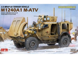 Збірна модель 1/35 Американський бронеавтомобіль MRAP M1240A1 M-ATV (з повним інтер'єром) Rye Field Model RM-5032 Збірна модель 1/35 Американський бронеавтомобіль MRAP M1240A1 M-ATV (з повним інтер'єром) Rye Field Model RM-5032