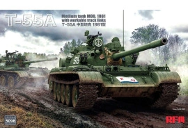 Збірна модель 1/35 Середній танк Т-55А зр. 1981 р. Rye Field Model RM-5098 Збірна модель 1/35 Середній танк Т-55А зр. 1981 р. Rye Field Model RM-5098