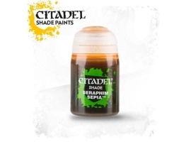 Краска Warhammer Colour (Citadel) SHADE: SERAPHIM SEPIA (18ML) Краска Warhammer Colour (Citadel) SHADE: SERAPHIM SEPIA (18ML)