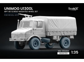 Набір коліс (з деформацією) для Unimog U1300L MPT 80 від Revell ScaleX WM-35046W Набір коліс (з деформацією) для Unimog U1300L MPT 80 від Revell ScaleX WM-35046W