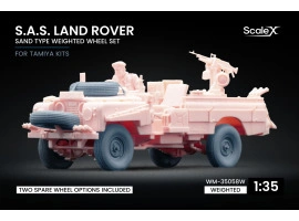 Набір коліс (з деформацією) Sand Type для S.A.S. Land Rover від Tamiya ScaleX WM-35058W Набір коліс (з деформацією) Sand Type для S.A.S. Land Rover від Tamiya ScaleX WM-35058W