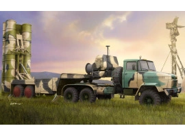 Збірна модель 1/35 Тягач КрАЗ-260Б з ТЕЛ 5П85ТЕ С-300ПМУ HobbyBoss 85511 Збірна модель 1/35 Тягач КрАЗ-260Б з ТЕЛ 5П85ТЕ С-300ПМУ HobbyBoss 85511