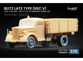Набір коліс для Blitz Late v1 від Italeri, Academy ScaleX WW-72001 Набір коліс для Blitz Late v1 від Italeri, Academy ScaleX WW-72001