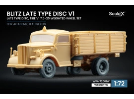 Набір коліс (з деформацією) для Blitz Late v1 від Italeri, Academy ScaleX WW-72001W Набір коліс (з деформацією) для Blitz Late v1 від Italeri, Academy ScaleX WW-72001W