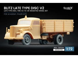 Набір коліс (з деформацією) для Blitz Late v2 від Italeri, Academy ScaleX WW-72002W Набір коліс (з деформацією) для Blitz Late v2 від Italeri, Academy ScaleX WW-72002W