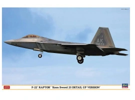Збірна модель 1/48 Американський винищувач F-22 Raptor Keen Sword 25 Detail Up Hasegawa 07551 Збірна модель 1/48 Американський винищувач F-22 Raptor Keen Sword 25 Detail Up Hasegawa 07551