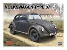 Збірна модель 1/35 Автомобіль Volkswagen Type 87 з повним інтер'єром RFM RM-5113 Збірна модель 1/35 Автомобіль Volkswagen Type 87 з повним інтер'єром RFM RM-5113