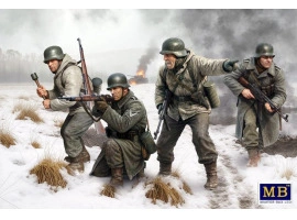 Збірна модель 1/35 Фігури Німецька піхота - Бастонь, 1944 рік (4 фігури) MasterBox 35254 Збірна модель 1/35 Фігури Німецька піхота - Бастонь, 1944 рік (4 фігури) MasterBox 35254