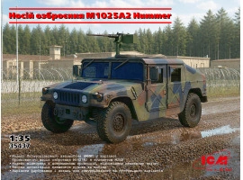 Збірна модель 1/35 Військовий автомобіль Hummer носій озброєння M1025A2 ICM 35437 Збірна модель 1/35 Військовий автомобіль Hummer носій озброєння M1025A2 ICM 35437